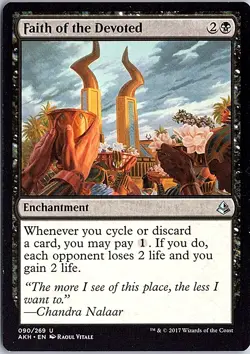 Faith of the Devoted U Amonkhet 90 LP MTG - Image 1