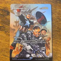 Magic: The Gathering Righteous Fury Rare Foil Full Art Eng 0049 Marvel - Image 1