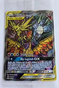 Pokemon TCG Moltres Zapdos & Articuno GX SM210 Hidden Fates Promo Card SEALED - Image 1