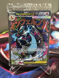 2025 Pokemon MEP Black Star Promos Mega Charizard X ex #023 - Image 1
