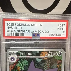 Pokemon TCG Haunter 027 Mega Evolution Promo IR Holo Eng 100HP PSA - Image 2