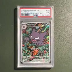 Pokemon TCG PSA 9 2025 Mega Evolution Promo Haunter Holo Full Art 027 EN - Image 1