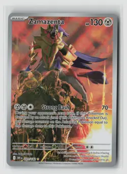 Zamazenta #201/182 Sv10 Destined Rivals Illustration Rare Pokemon TCG NM - Image 1