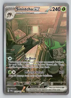SINISTCHA EX 210/167 TWILIGHT MASQUERADE POKEMON HOLO NM - Image 1