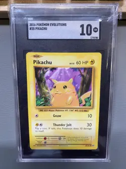 2016 Pokemon Evolutions XY - SGC 10 GM - Pikachu #35 - Image 1