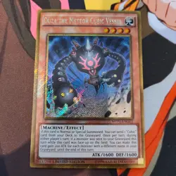 YUGIOH DUZA THE METEOR CUBIC VESSEL GOLD RARE MVP1-ENGV1 NM - Image 1