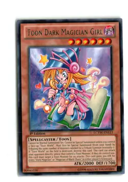 TOON DARK MAGICIAN GIRL LCYW-EN111 1st EDITION RARE YUGIOH TCG LP - Image 1