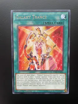 Yugioh Galaxy Trance SOFU-EN056 1st Edition Rare LP - Image 1
