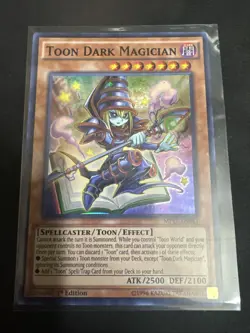 YuGiOh 2017 Mega-Tins Mega Pack Toon Dark Magician MP17-EN083 NM 1st Edition - Image 1