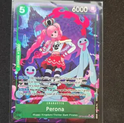 Bandai One Piece CCG Perona OP04-033 SR Alt Art Foil 6000 Cost 5 Eng - Image 1
