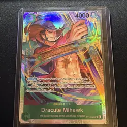 Dracule Mihawk ST12-003 Super Rare Starter Deck 12 Zoro And Sanji One Piece TCG - Image 1