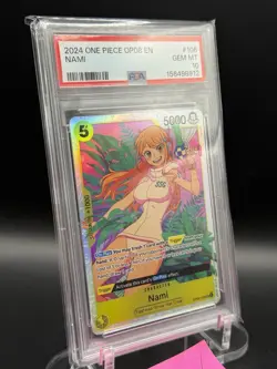 2024 One Piece OP08-106 Nami SR PSA 10 GEM MINT English Two Legends #106 - Image 3