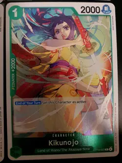 🔥 Kikunojo - OP14-023 OP14-023 The Azure Sea's Seven Regular, Playset (x4)🔥 - Image 2