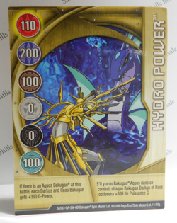 Bakugan Card - Hydro Power - Gold Gate Card - BA593 - 11/48q - 2009 - Image 1