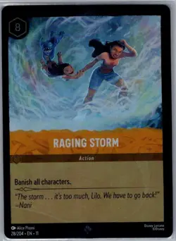 Raging Storm 28/204 Foil Winterspell - Lorcana - NM - Image 1