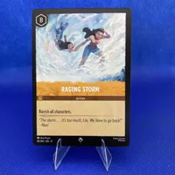 Disney Lorcana Winterspell Raging Storm 28/204 Super Rare NM/Mint - Image 1