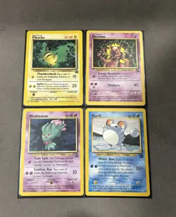 Pokemon WOTC Promos 4 Card Lot - Pikachu, Marill, Misdreavus and Mewtwo. - Image 1