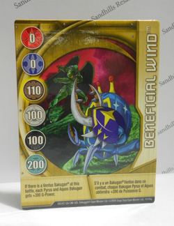 Bakugan Card - Beneficial Wind - Gold Gate Card - BA592 - 10/48q - 2009 - Image 1
