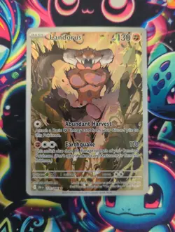 Pokemon Card Landorus #131/086 Full Art Holo Rare Foil Black Bolt - Image 1