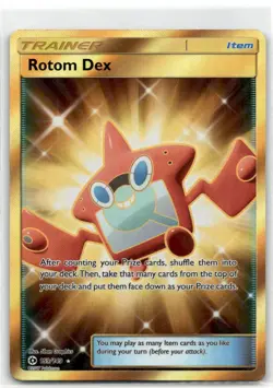 Pokemon Trading Card TCG Rotom Dex GOLD #159 - Image 1