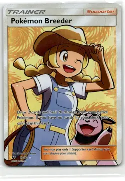 Pokemon Trading Card TCG Pokemon Breeder #73 Full Art Holo - Image 1