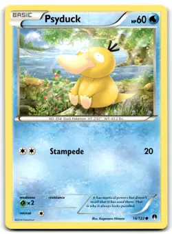 2016 XY - BREAKpoint Pokemon TCG Card #16 Psyduck - Image 1