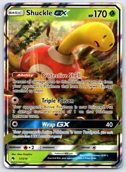 Pokemon Trading Card TCG Shuckle-GX #17 - Image 1