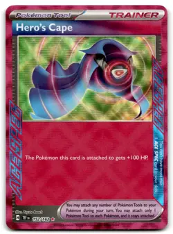 Pokemon Trading Card TCG Hero's Cape #152 Ace Spec Holo - Image 1