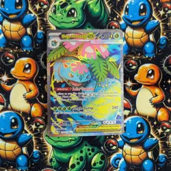 2025 Pokemon Card Mega Venusaur ex #155 Full Art Mega Evolution Holo Rare Foil - Image 1