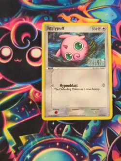 Pokemon Card Jigglypuff #53/100 EX Crystal Guardians Stamped Holo Rare - Image 1