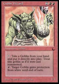Goblin Wizard - Heavy Play MTG The Dark - Image 1