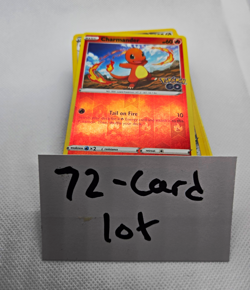 Pokemon TCG Pokemon GO 72-Card English Base/Reverse Holo Lot Charmander - Image 1