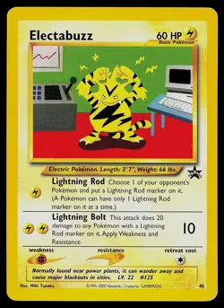 Pokemon Card - Electabuzz Wizards Black Star Promos 46 Promo - Image 1