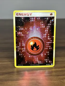 Energy - Fire Energy 102/106 Emerald - Holo Rare Pokemon Card - Image 2