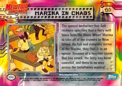 MARINA IN CHAOS #14 - BLUE Logo NON-HOLO MEWTWO SB - TOPPS POKEMON CARD - LP/MP - Image 2