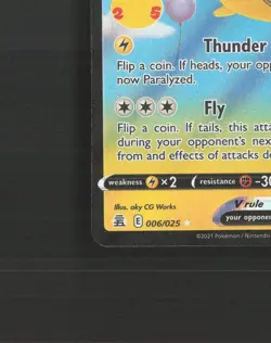 Flying Pikachu V 006/025 Celebrations Ultra Rare Holo Pokemon Card NM - Image 5