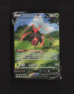 Kricketune V TG12/TG30 Silver Tempest Full Art Pokemon Card NM - Image 1