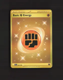 Basic Fighting Energy 258/198 Scarlet & Violet Hyper Rare Holo Pokemon Card NM - Image 1