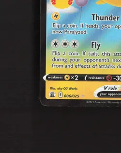 Flying Pikachu V 006/025 Celebrations Stamped Ultra Rare Holo Pokemon Card NM - Image 5
