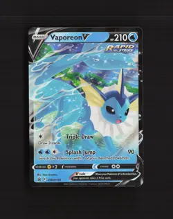Vaporeon V SWSH150 Sword & Shield Black Star Promo Holo Pokemon Card NM - Image 1