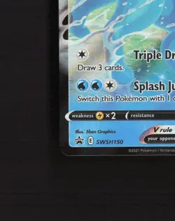 Vaporeon V SWSH150 Sword & Shield Black Star Promo Holo Pokemon Card NM - Image 5