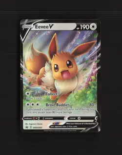 Eevee V SWSH065 Sword & Shield Black Star Promo Holo Pokemon Card NM - Image 1