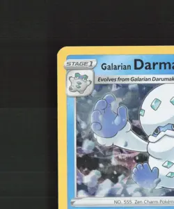 Galarian Darmanitan 044/189 Darkness Ablaze Cracked Ice Holo Pokemon Card NM - Image 3