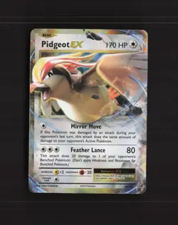 Pidgeot EX 64/108 Evolutions Ultra Rare Holo Pokemon Card MP - Image 1