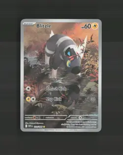 Blitzle 114/086 White Flare Full Art Ultra Rare Holo Pokemon Card NM - Image 1