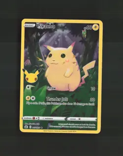 Pikachu 005/025 Celebrations Full Art Stamped Holo Rare Pokemon Card LP+ - Image 1