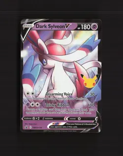 Dark Sylveon V SWSH134 Sword & Shield Stamped Black Star Promo Pokemon Card NM - Image 1