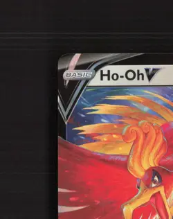 Ho-Oh V 140/195 Silver Tempest Ultra Rare Holo Pokemon Card NM - Image 3