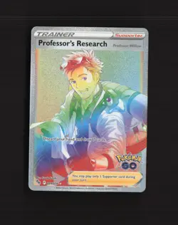 Professor's Research 084/078 Pokemon GO Full Art Secret Rare Pokemon Card NM - Image 1