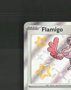 Flamigo 211/091 Paldean Fates Shiny Rare Holo Pokemon Card NM - Image 3